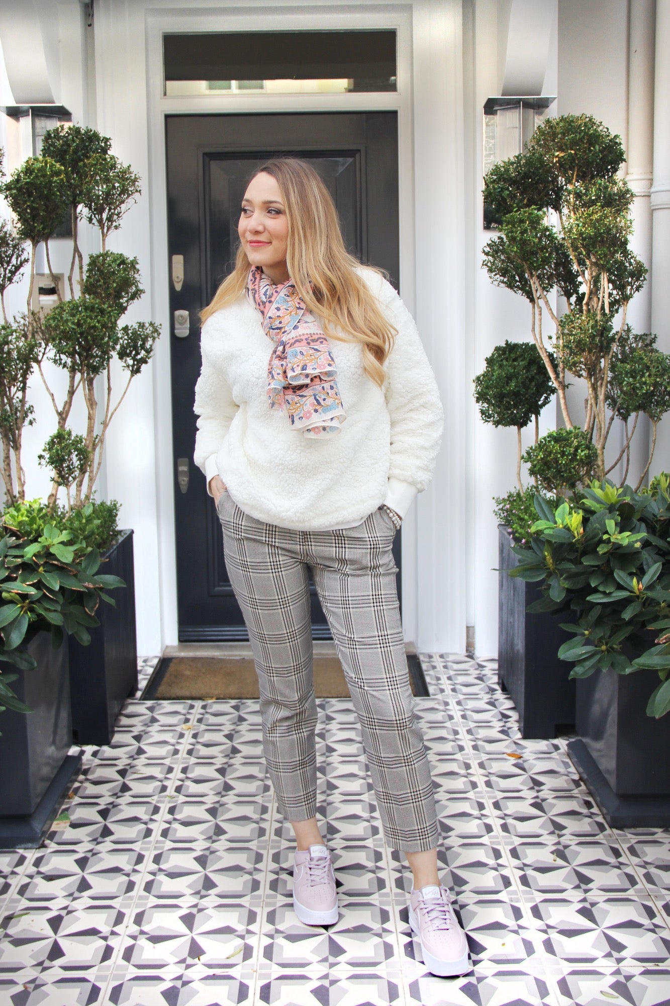 paisley print cotton scarf