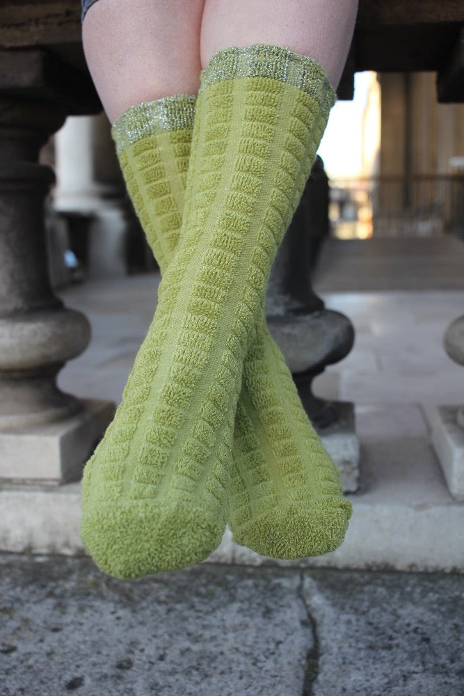 olive green women's socks