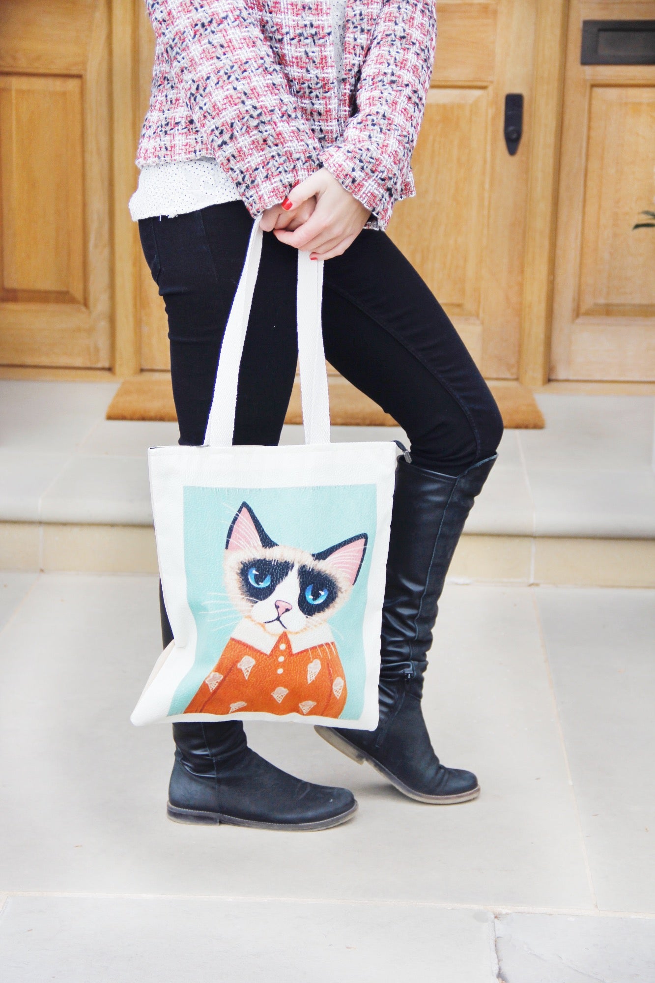 Cat in Pygama - Tote Bag