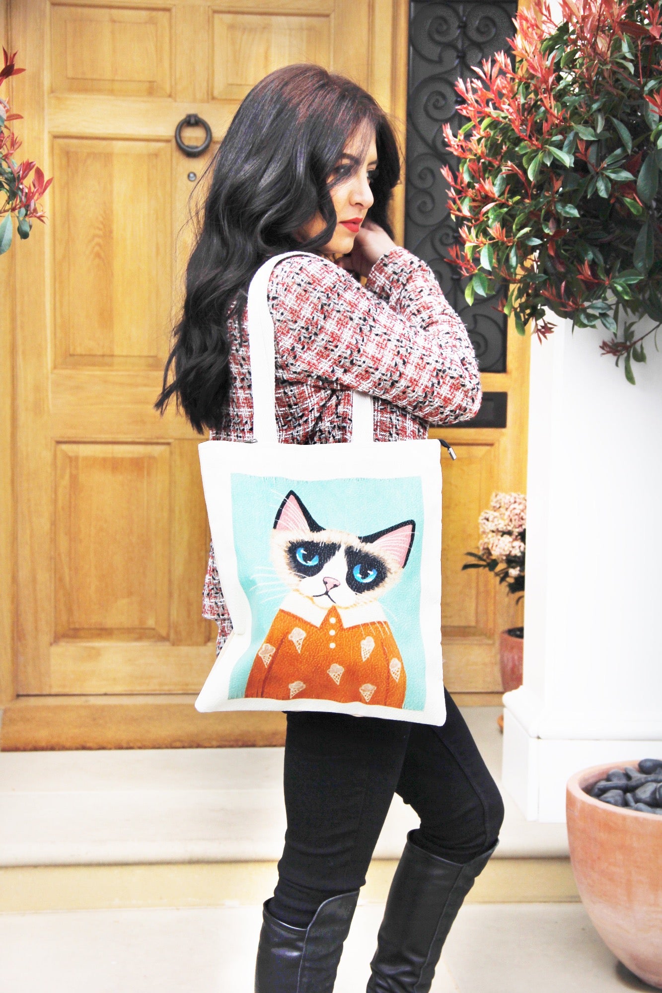 Cat in Pygama - Tote Bag