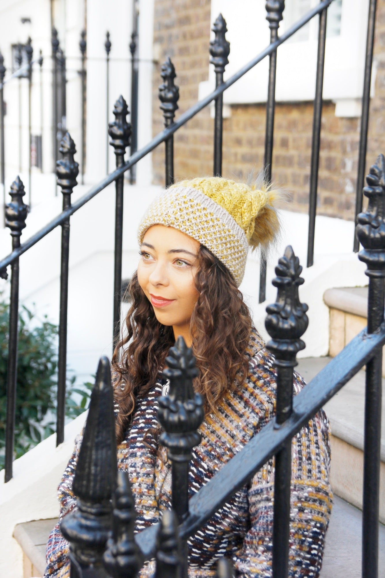 knitted bobble hat