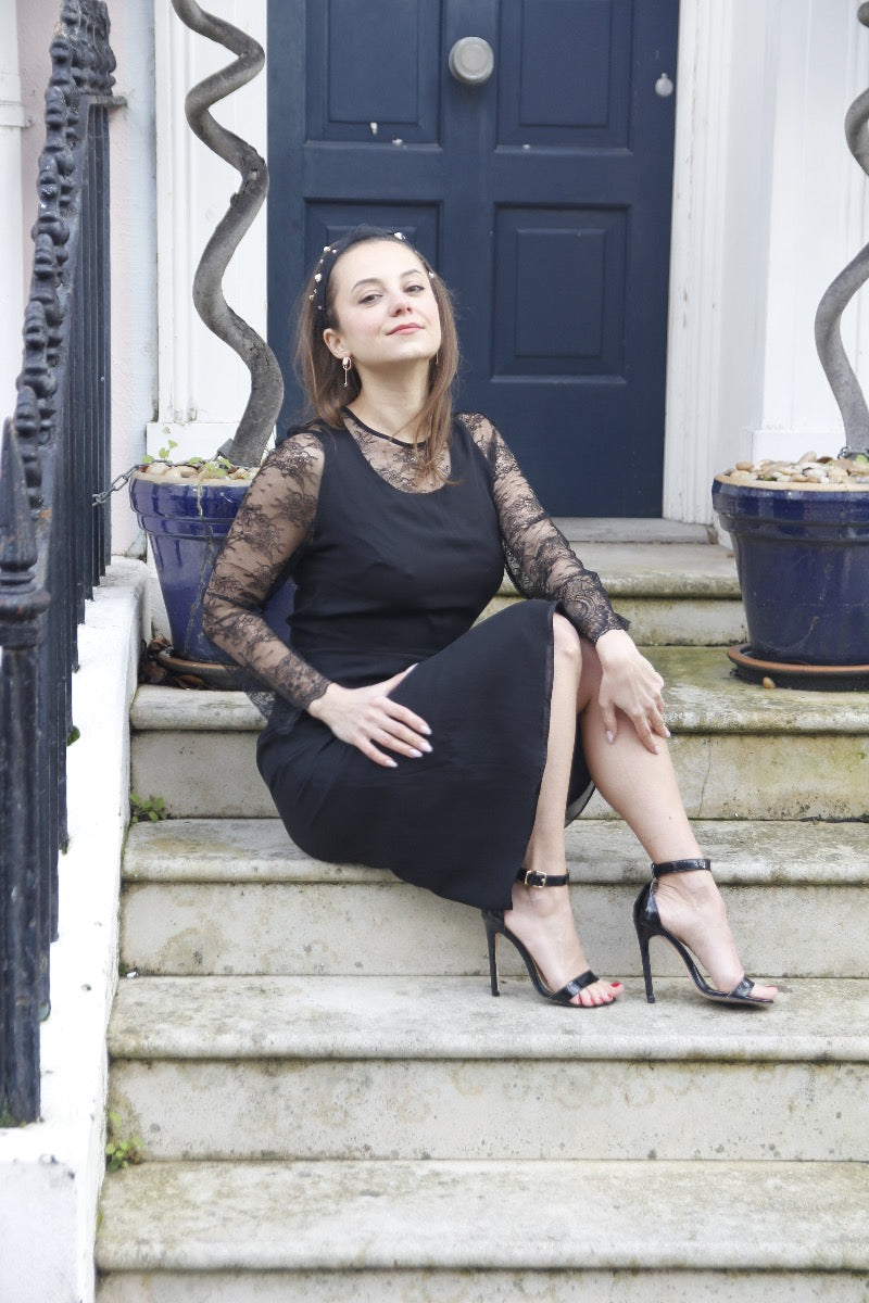 silk chiffon cocktail dress