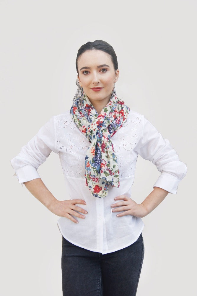 pretty flower scarf perfect gift scarf