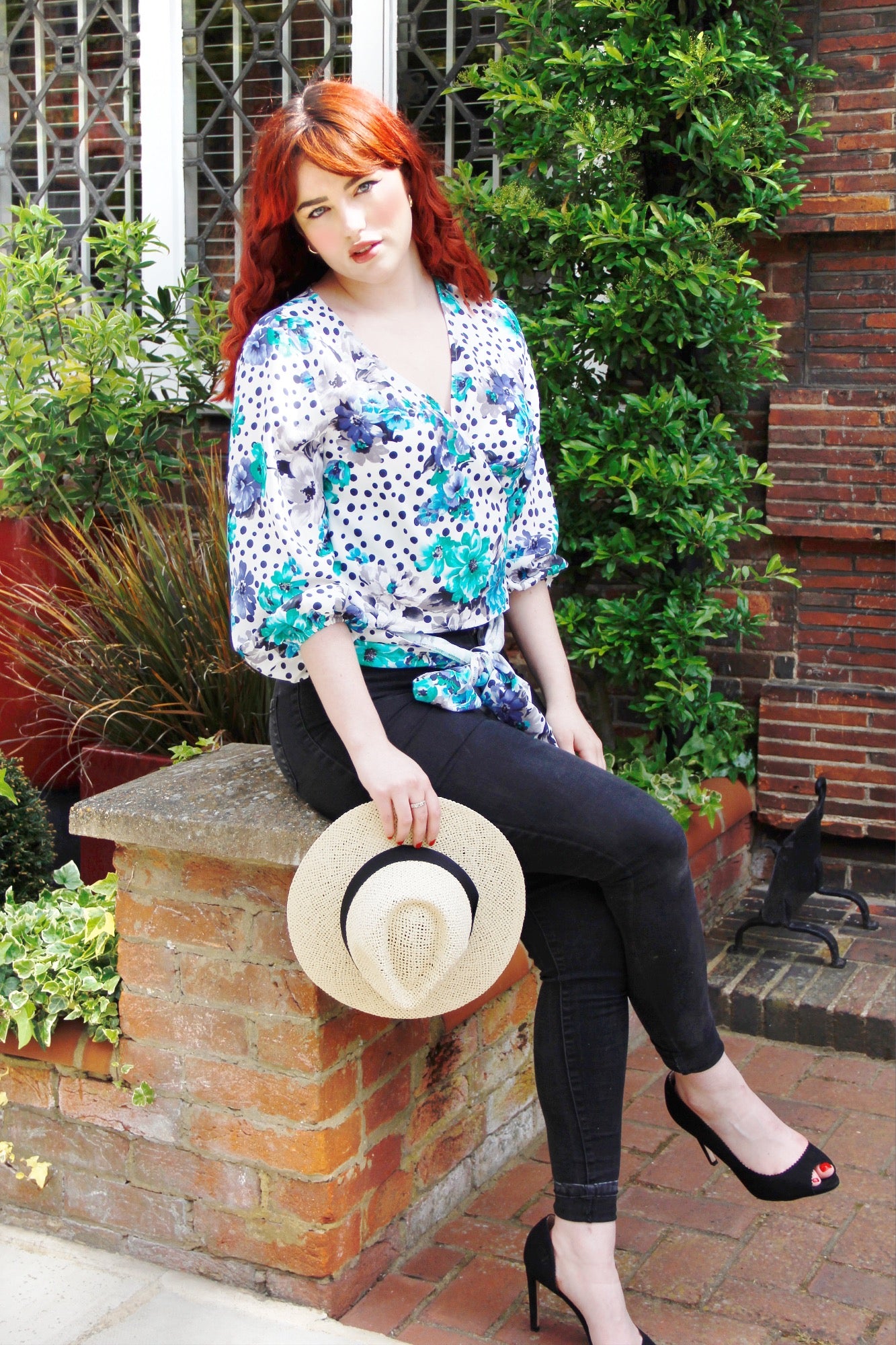green cross over summer top