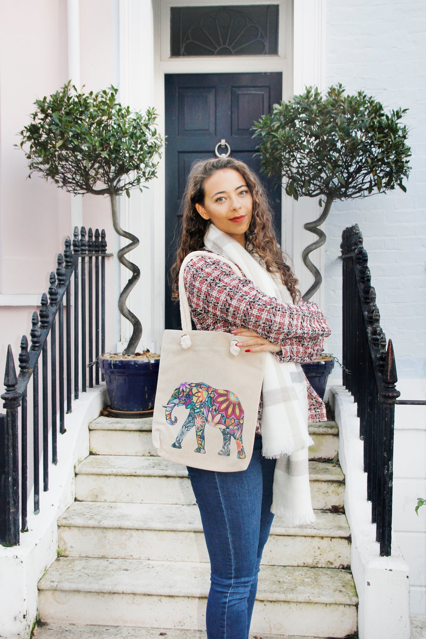 Tote Bag - Single Elephant Print