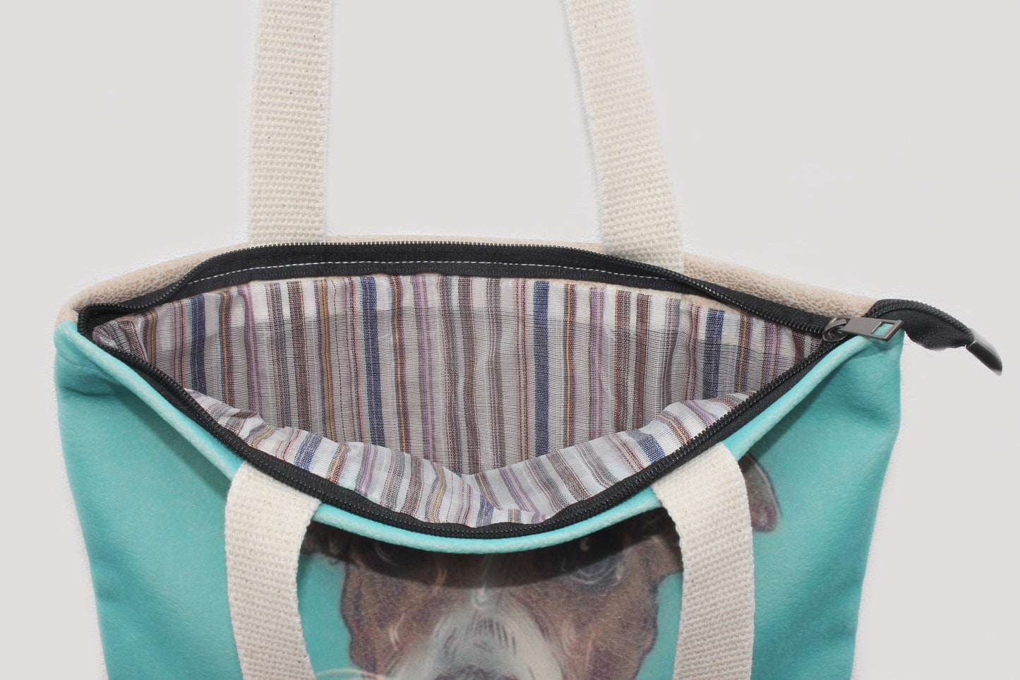 Tote Bag - Dogs Head - Blue