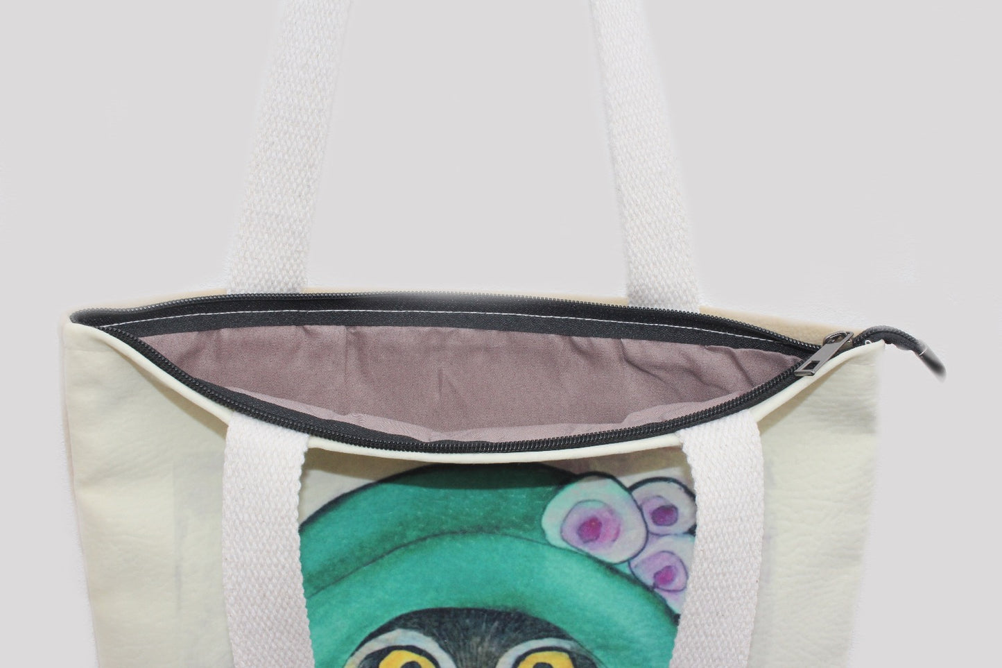 Tote Bag - Owl with Green Hat