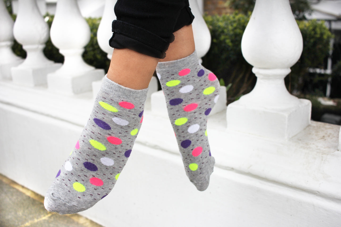 polka dot cotton women's socks