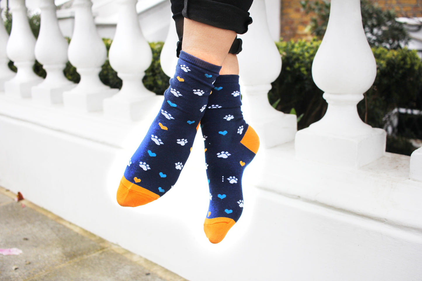 paw print socks for women