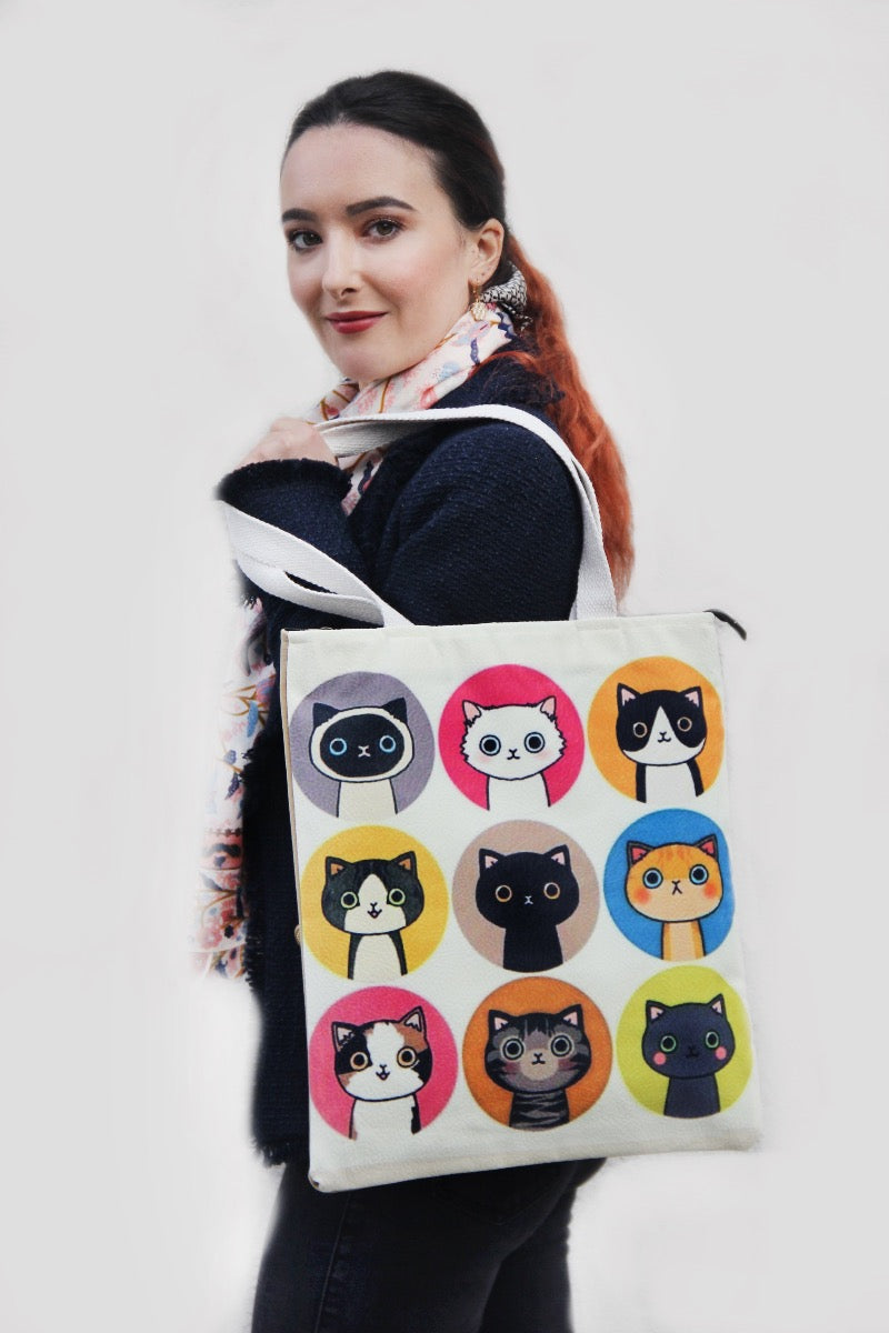 Tote Bag - Nine Cats