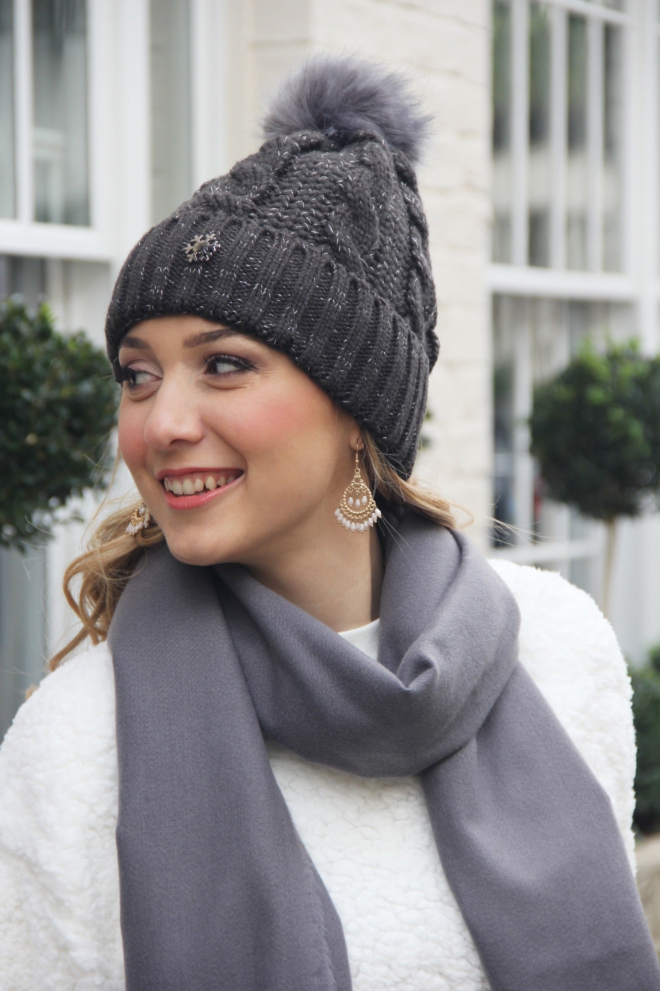 Dark Grey Winter Scarf