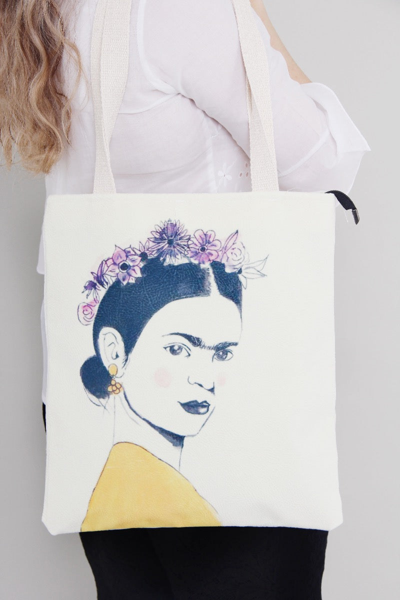 Tote Bag Frida Kahlo Yellow Anabelle Darcy