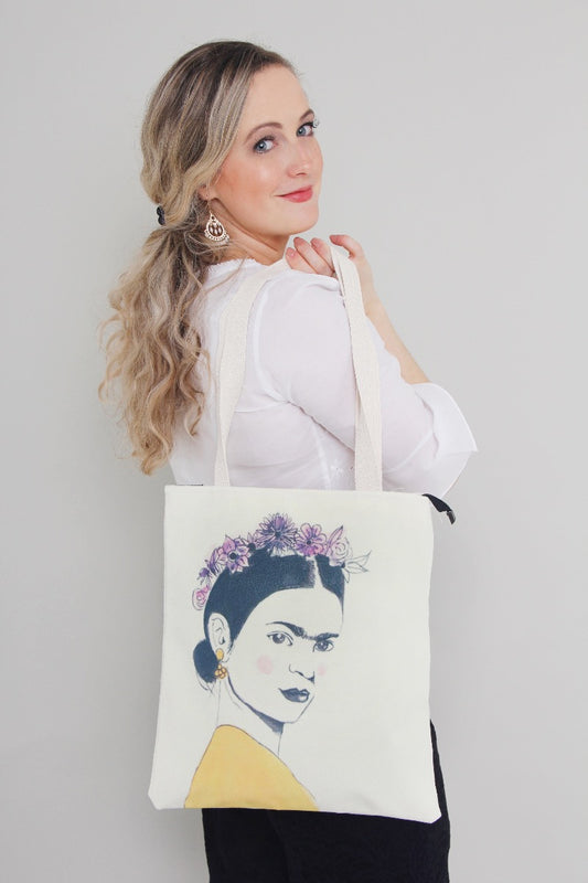 Freda Kahlo print bag