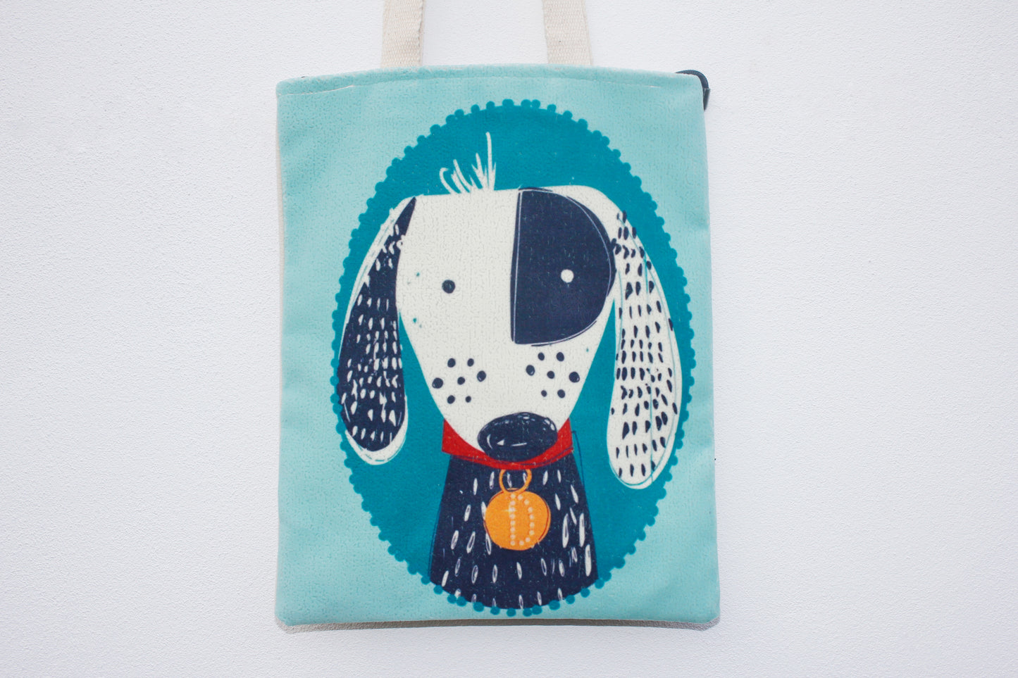 Tote Bag - Blue Dog Print