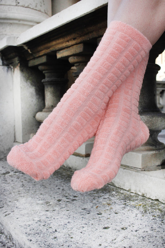 peach blossom cotton socks