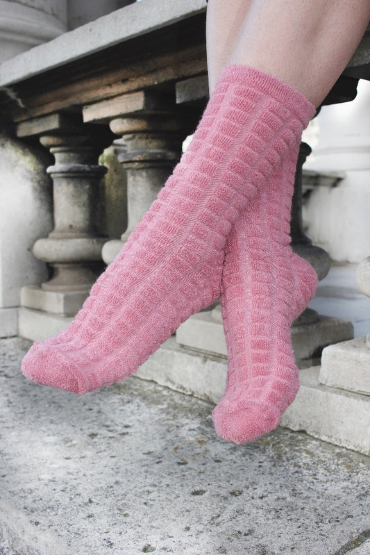 pink cotton socks for gym